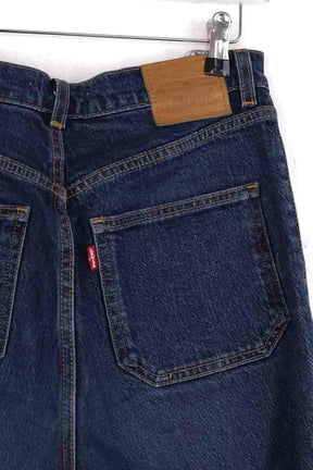 Jean droit Levi's Ribcage straight ankle Bleu en Coton