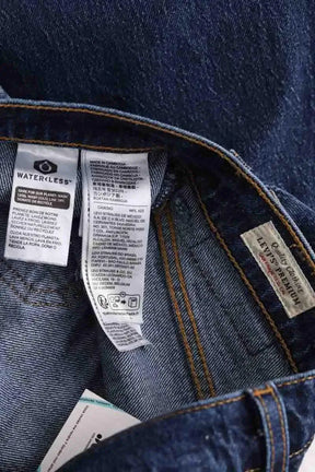 Jean droit Levi's Ribcage straight ankle Bleu en Coton