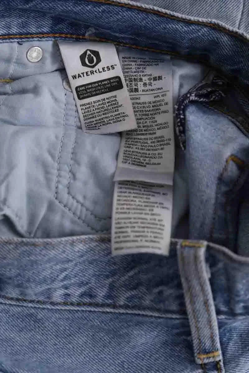 Jean droit Levi's Ribcage straight ankle Bleu en Coton