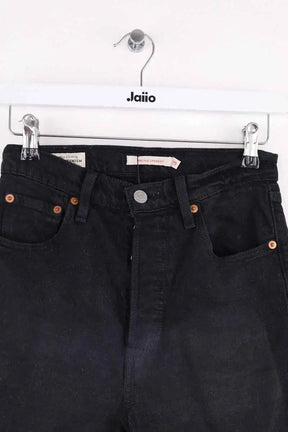 Jean droit Levi's Ribcage straight Noir en Coton