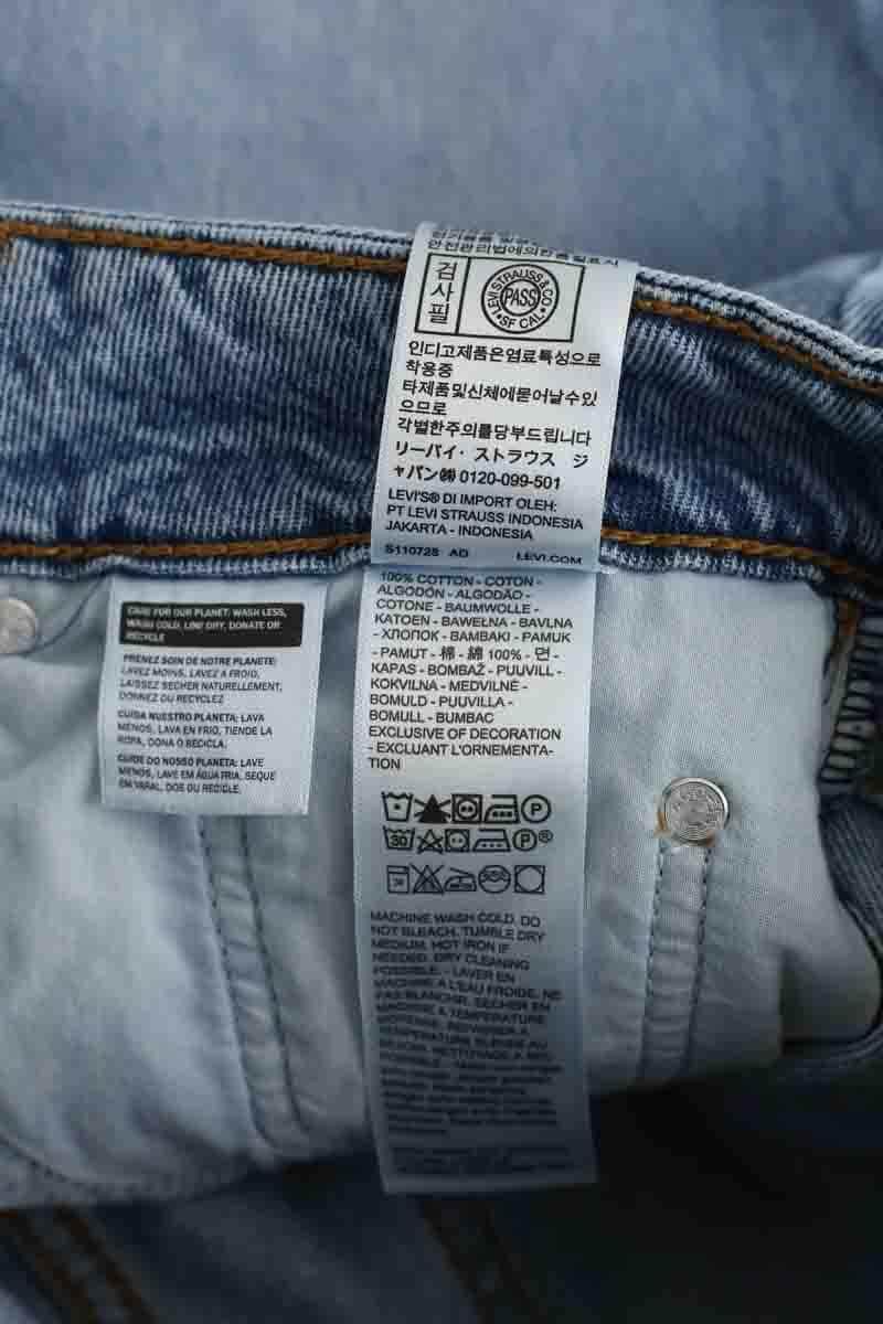 Jean droit Levi's Superlow Bleu en Coton