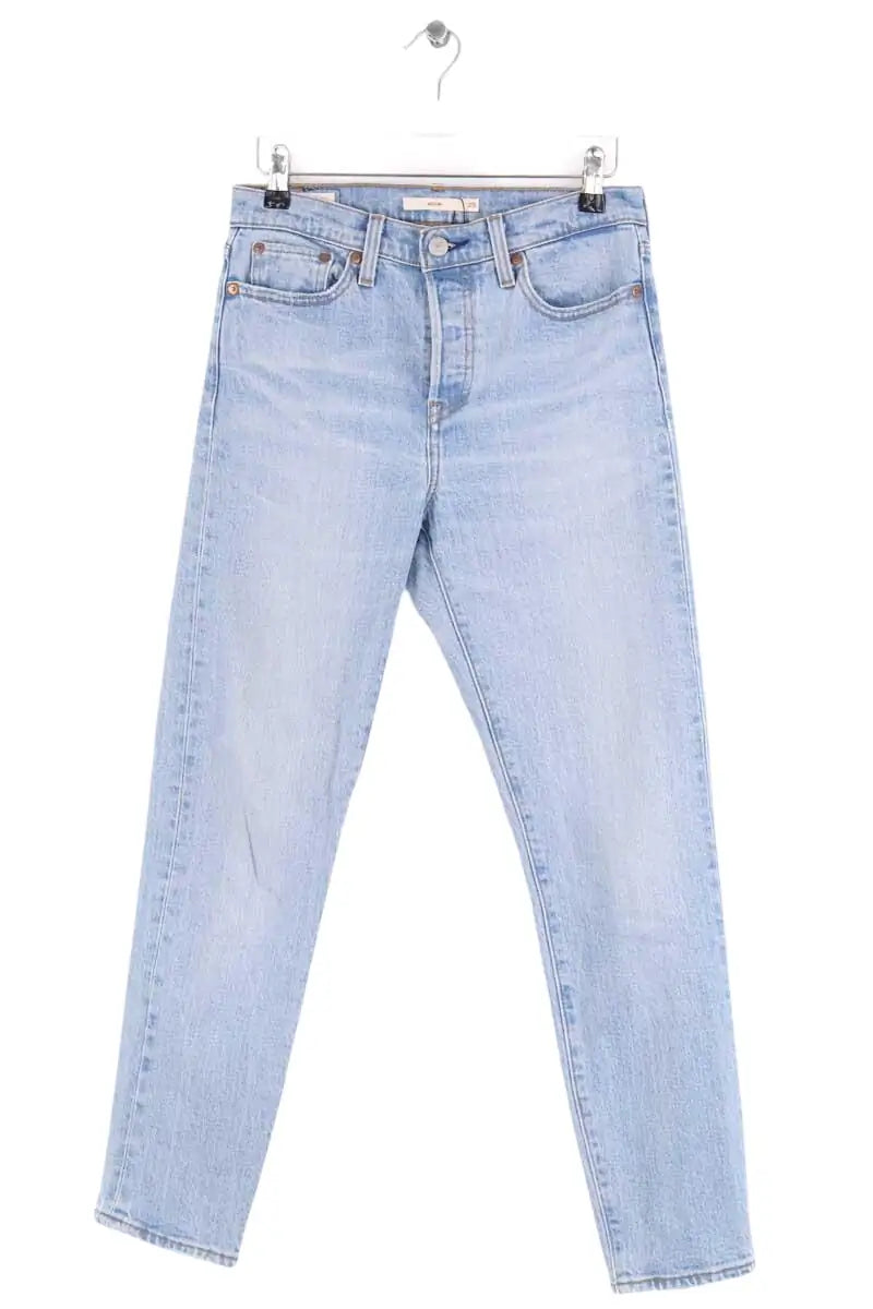 Jean droit Levi's Wedgie Bleu en Coton, taille S - Seconde Main