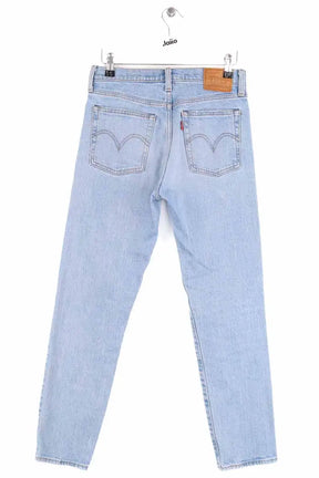Jean droit Levi's Wedgie Bleu en Coton