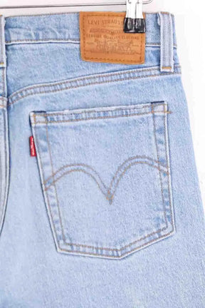 Jean droit Levi's Wedgie Bleu en Coton