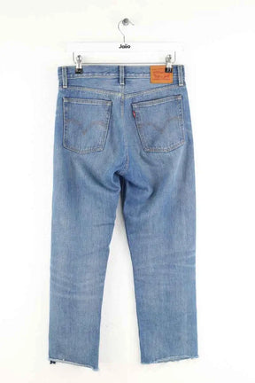 Jean droit Levi's Wedgie straight Bleu en Coton