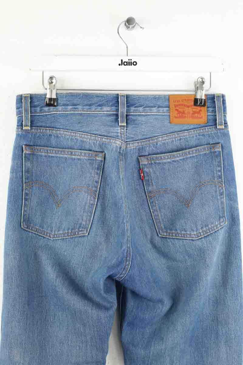 Jean droit Levi's Wedgie straight Bleu en Coton