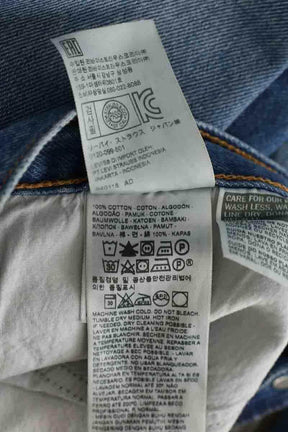 Jean droit Levi's Wedgie straight Bleu en Coton
