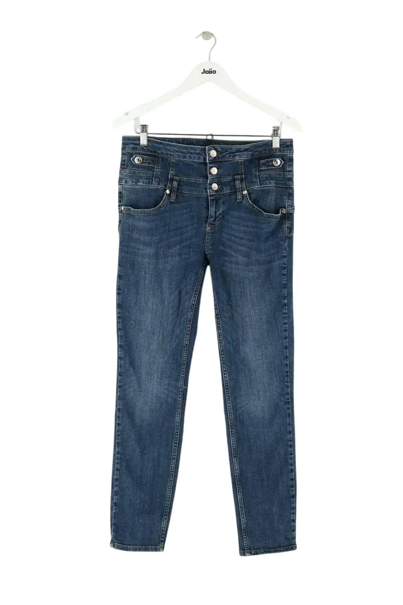 Jean droit Liu Jo Bleu en Coton - élasthanne, taille XL - Seconde Main
