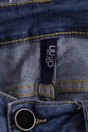 Jean droit Liu Jo Bleu en Coton