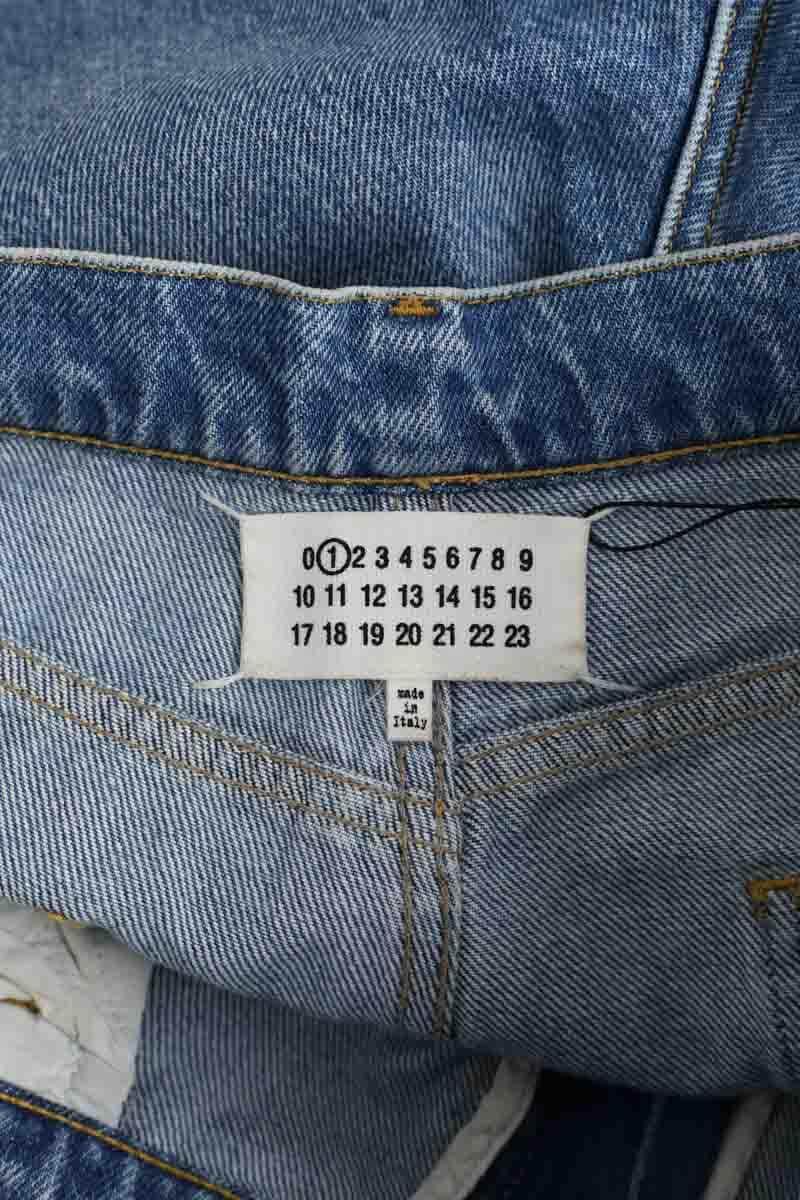 Jean droit Maison Martin Margiela Bleu en Coton
