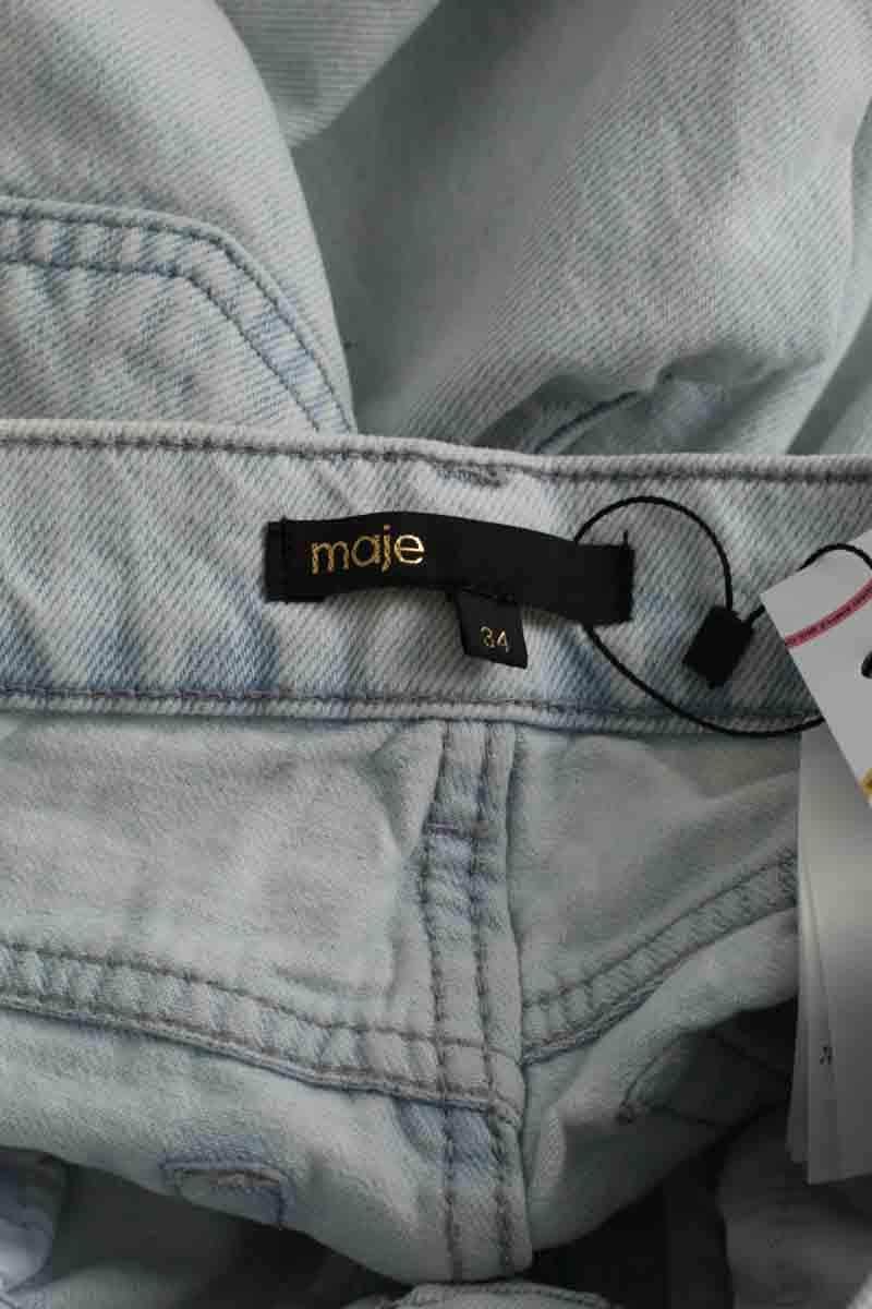 Jean droit Maje Bleu en Coton