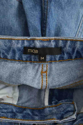 Jean droit Maje Bleu en Coton