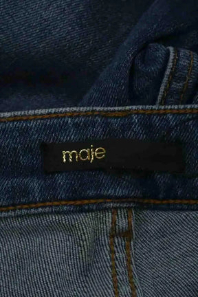 Jean droit Maje Bleu en Coton