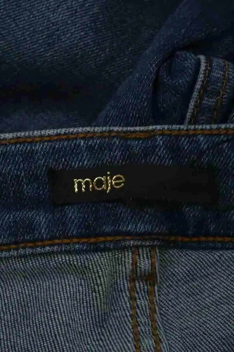 Jean droit Maje Bleu en Coton