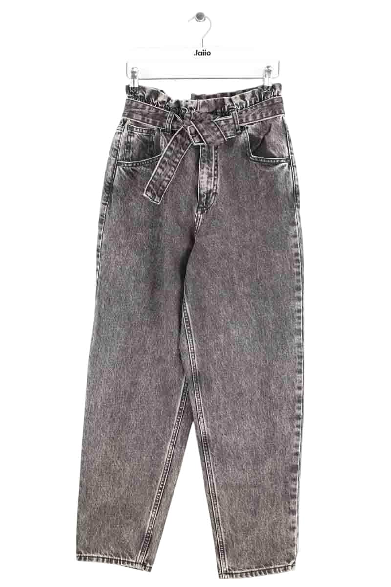 Jean droit Maje Noir en Coton, taille XS - Seconde Main