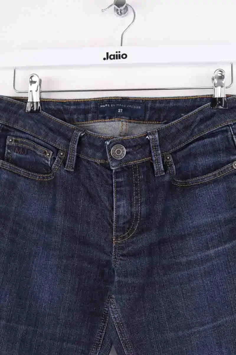 Jean droit Marc By Marc Jacobs Bleu en Coton