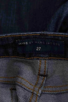 Jean droit Marc By Marc Jacobs Bleu en Coton