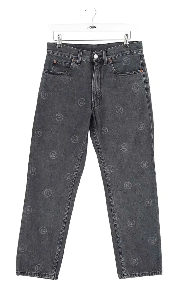Jean droit Martine Rose Gris en Coton, taille L - Seconde Main