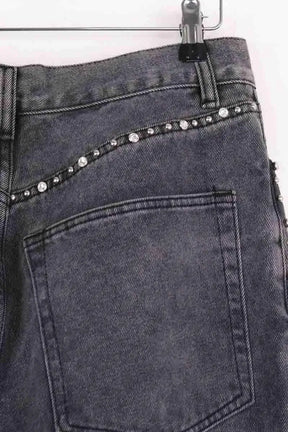 Jean droit Mes Demoiselles Gris en Coton