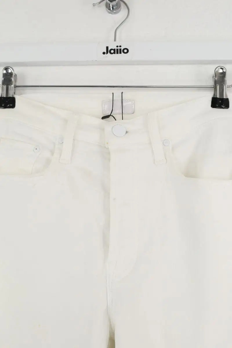 Jean droit Mother Blanc en Coton