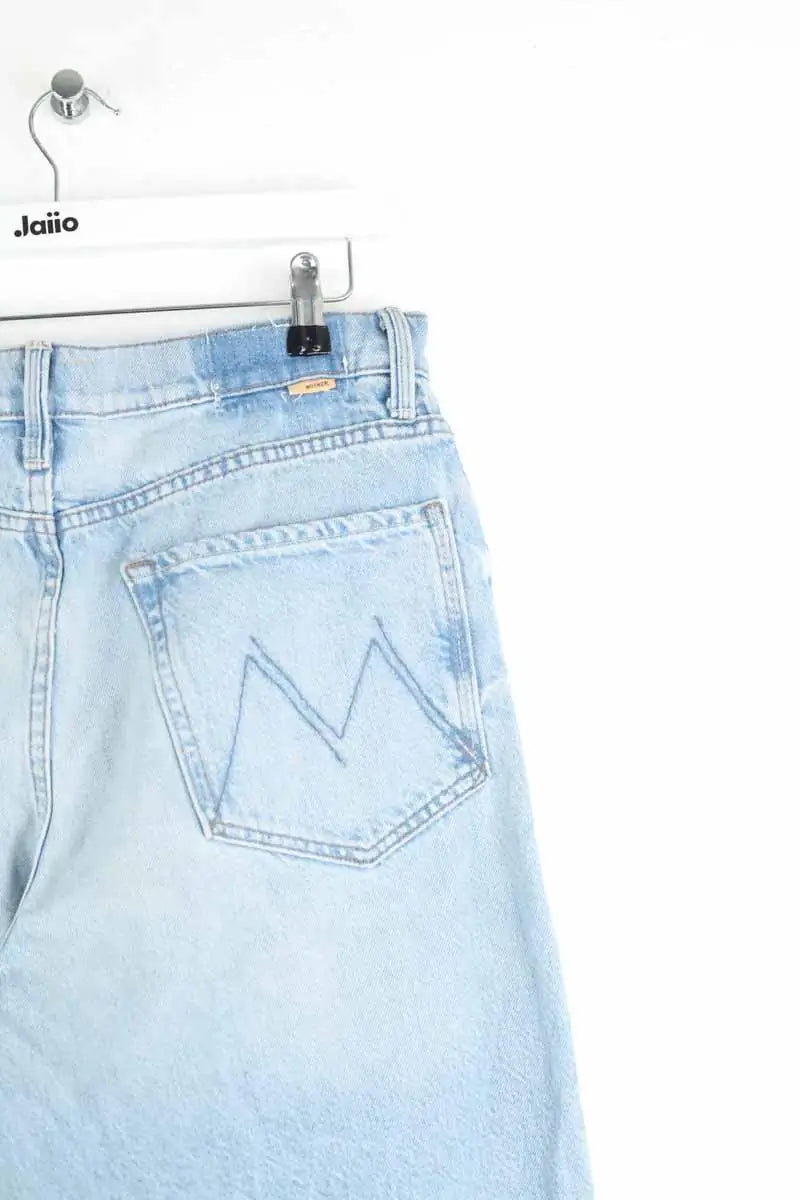 Jean droit Mother Bleu en Coton