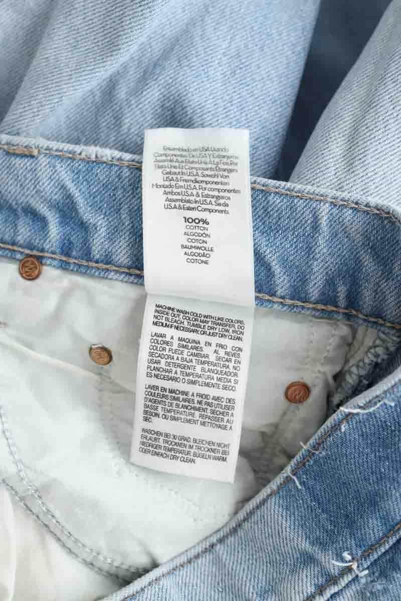 Jean droit Mother Bleu en Coton