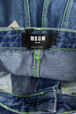 Jean droit MSGM Bleu en Coton