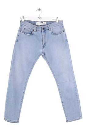 Jean droit Off White Bleu en Coton, taille L - Seconde Main