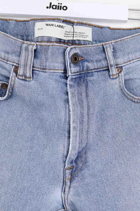 Jean droit Off White Bleu en Coton