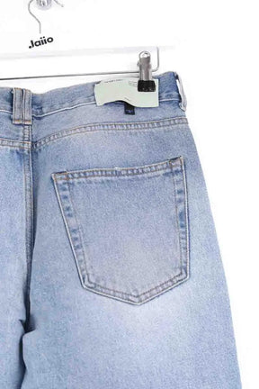 Jean droit Off White Bleu en Coton