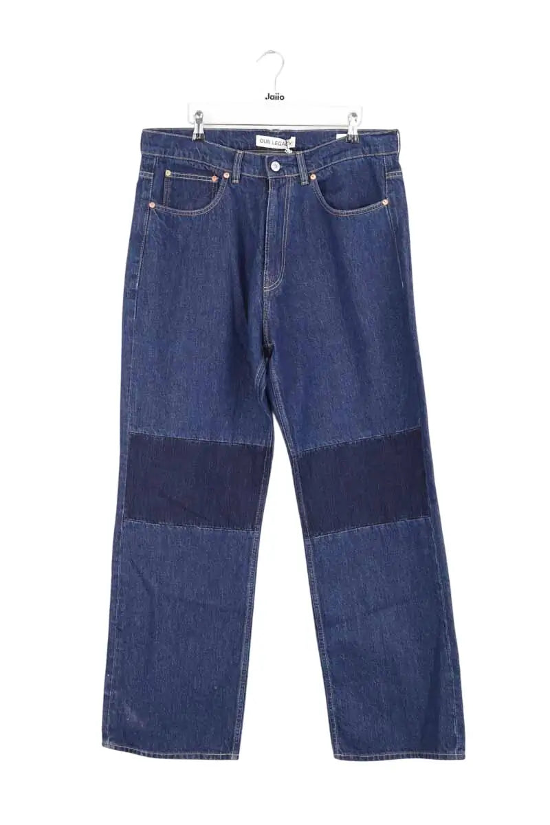 Jean droit Our Legacy Extended third cut Bleu en Coton, taille L - Seconde Main