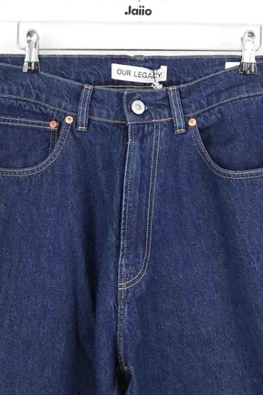 Jean droit Our Legacy Extended third cut Bleu en Coton