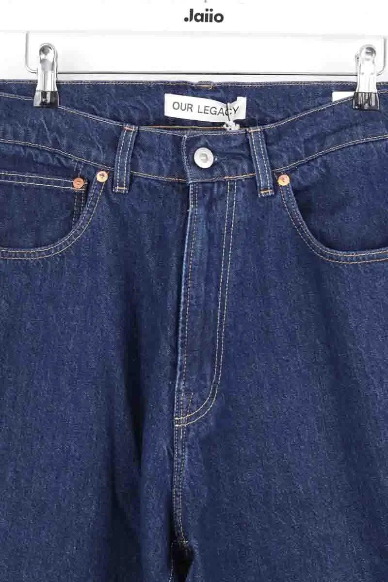 Jean droit Our Legacy Extended third cut Bleu en Coton