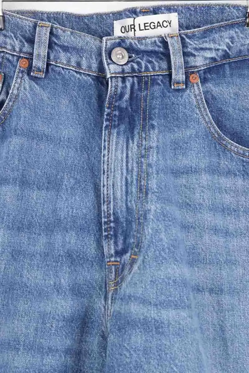 Jean droit Our Legacy Third cut Bleu en Coton