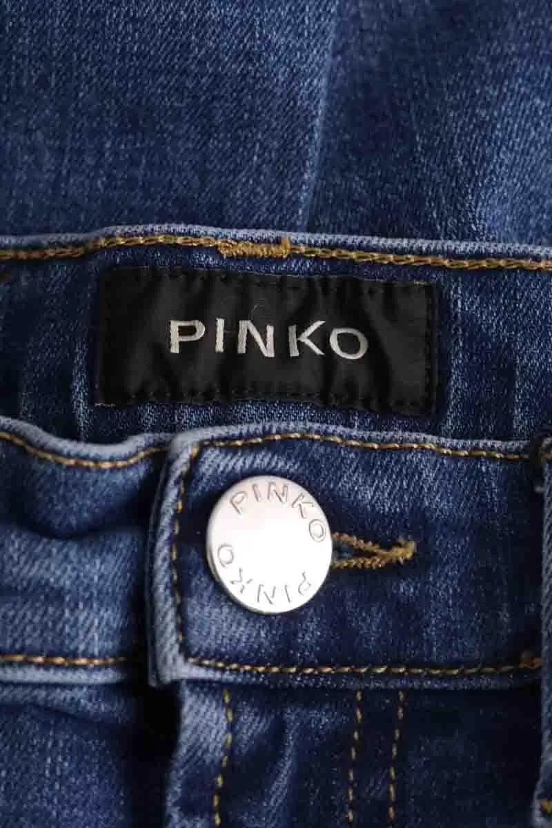 Jean droit Pinko Bleu en Coton