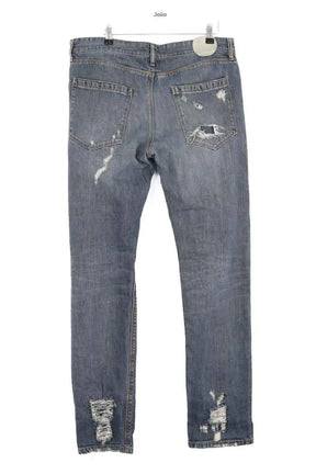 Jean droit Raf Simons Bleu en Coton