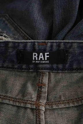 Jean droit Raf Simons Bleu en Coton