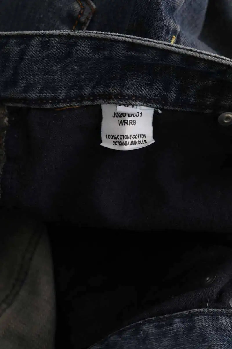 Jean droit Raf Simons Bleu en Coton