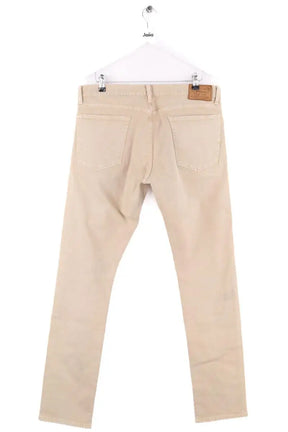 Jean droit Ralph Lauren Beige en Coton