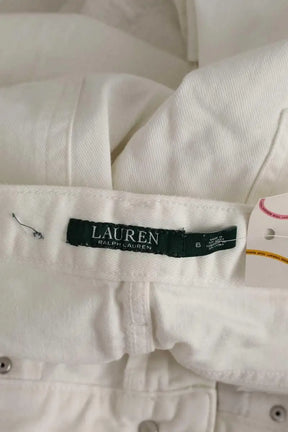 Jean droit Ralph Lauren Blanc en Coton