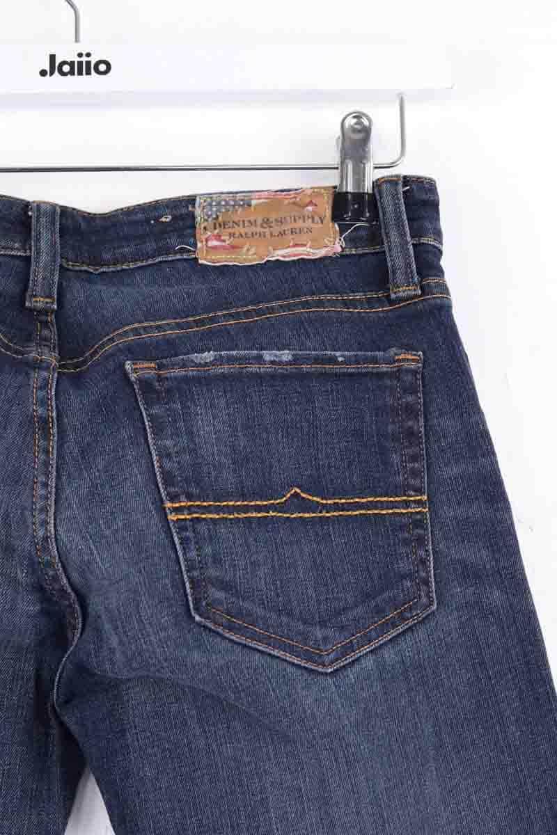 Jean droit Ralph Lauren Bleu en Coton