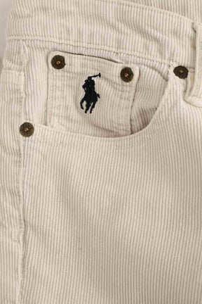 Jean droit Ralph Lauren Ecru en Coton