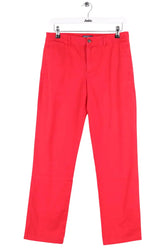 Jean droit Ralph Lauren Rouge en Coton, taille M - Seconde Main