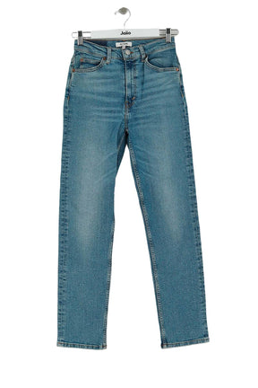 Jean droit RE/DONE Bleu en Coton, taille S - Seconde Main
