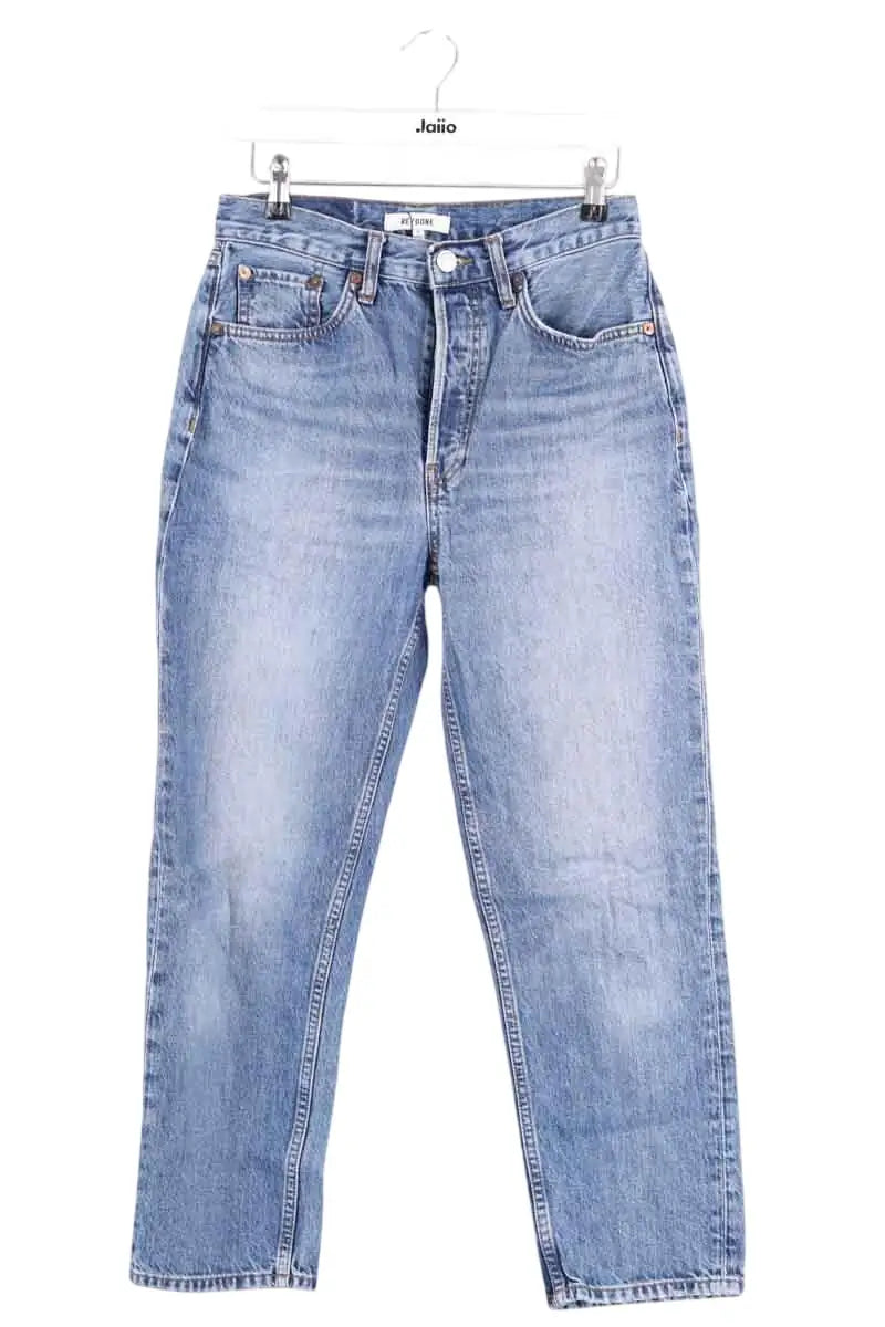 Jean droit RE/DONE Bleu en Coton, taille XS - Seconde Main