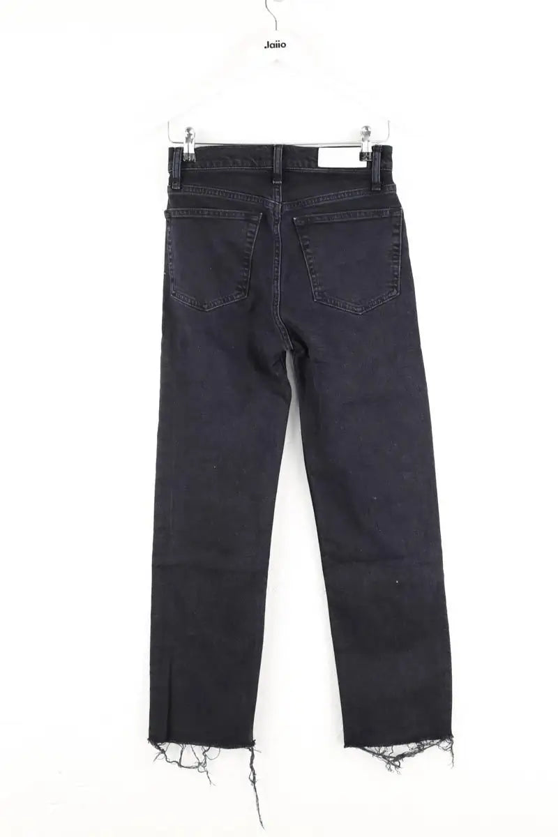 Jean droit RE/DONE Noir en Coton