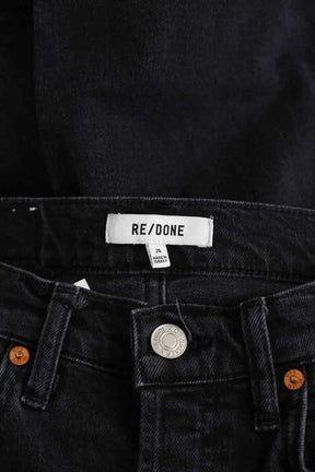 Jean droit RE/DONE Noir en Coton