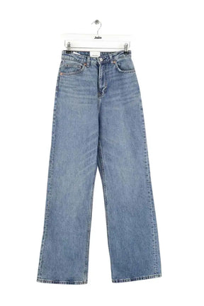 Jean droit Reformation Bleu en Coton, taille XS - Seconde Main