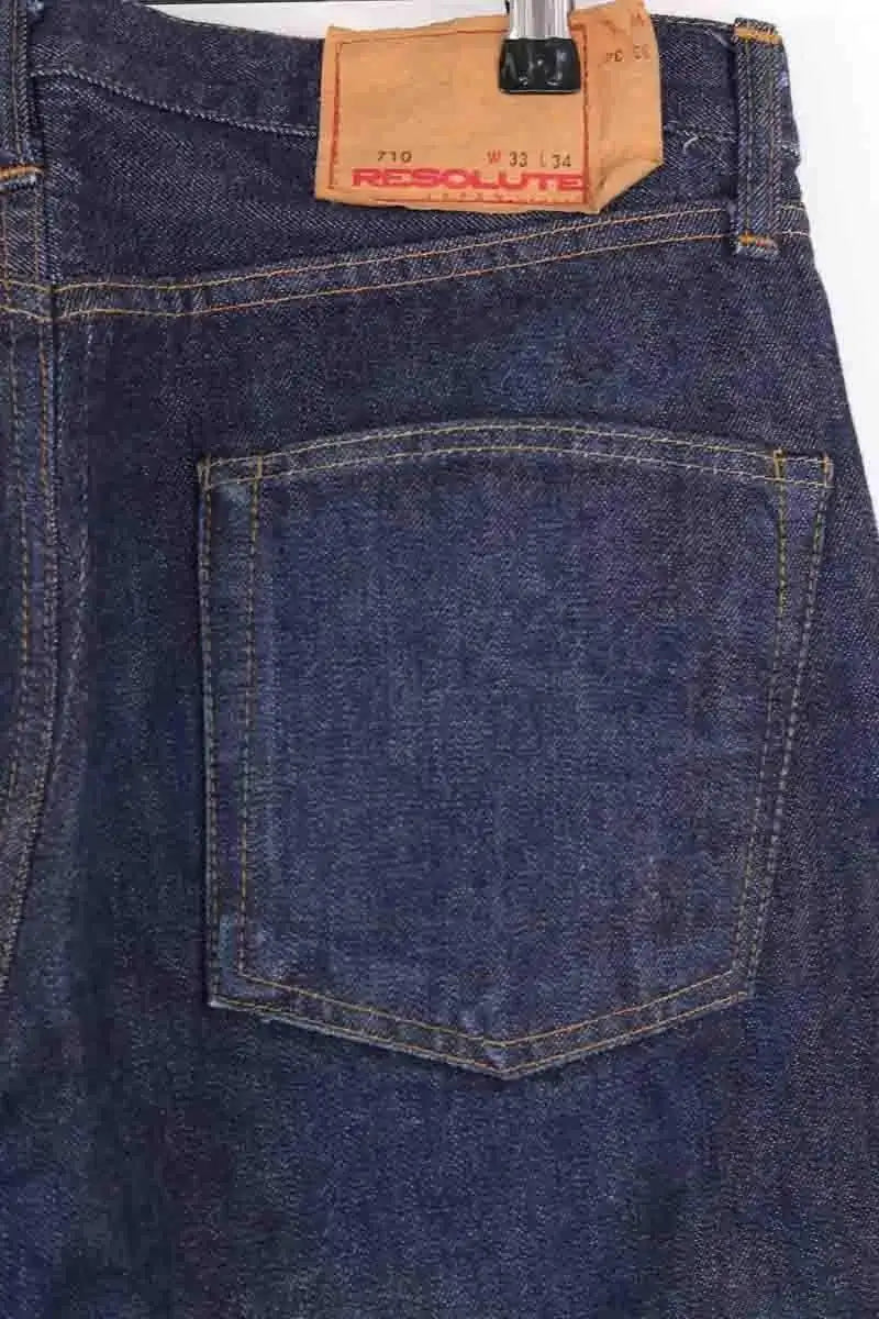 Jean droit Resolute Bleu en Coton
