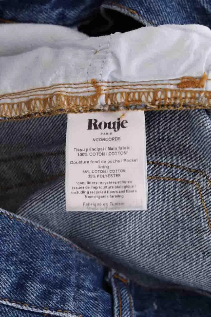 Jean droit Rouje Concorde Bleu en Coton